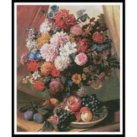 Artecy Cross Stitch Flowers and Fruits 12126 Cross Stitch Chart Hard Copy