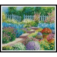 Artecy Cross Stitch Flowers of the Garden Large 12383 MGL Cross Stitch Chart Hard Copy