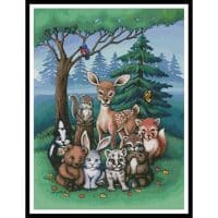 Artecy Cross Stitch Forest Family 10694 GG Cross Stitch Chart Hard Copy