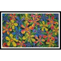 Artecy Cross Stitch Funky Flowers 14109 LFJ Cross Stitch Chart Hard Copy