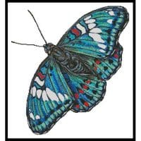 Artecy Cross Stitch Gaudy Baron Butterfly No Background 13241 PFLD Cross Stitch Chart Hard Copy