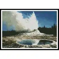 Artecy Cross Stitch Geyser Yellowstone Park 10310 Cross Stitch Chart Hard Copy