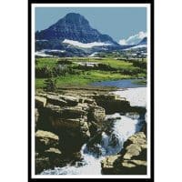 Artecy Cross Stitch Glacier Montana 10961 Cross Stitch Chart Hard Copy