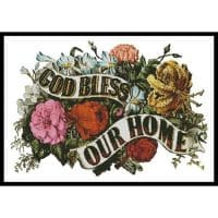 Artecy Cross Stitch God Bless our Home 2 10921 Cross Stitch Chart Hard Copy