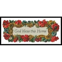 Artecy Cross Stitch God Bless this Home 11847 Cross Stitch Chart Hard Copy