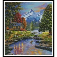 Artecy Cross Stitch Going to the Sun View Crop 13104 ARTL Cross Stitch Chart Hard Copy