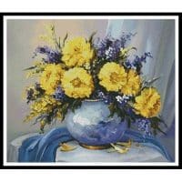 Artecy Cross Stitch Golden Arrangement 12672 ABG Cross Stitch Chart Hard Copy