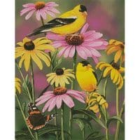 Artecy Cross Stitch Golden Finches 14285 ARTL Cross Stitch Chart Hard Copy