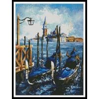 Artecy Cross Stitch Gondolas in Venice 14013 Cross Stitch Chart Hard Copy