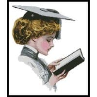 Artecy Cross Stitch Graduation Blonde 12764 Cross Stitch Chart Hard Copy