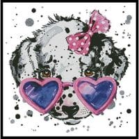 Artecy Cross Stitch Groovy Pup 12694 LF Cross Stitch Chart Hard Copy