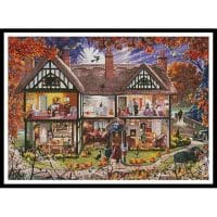 Artecy Cross Stitch Halloween House Painting 14151 MGL Cross Stitch Chart Hard Copy