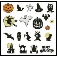 Artecy Cross Stitch Halloween Motifs 10833 Cross Stitch Chart Hard Copy