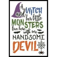 Artecy Cross Stitch Halloween Quote 14124 Cross Stitch Chart Hard Copy