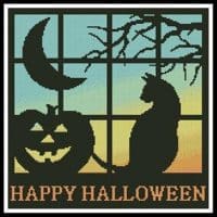 Artecy Cross Stitch Halloween Square 2 13221 JP Cross Stitch Chart Hard Copy