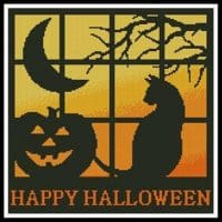 Artecy Cross Stitch Halloween Square 3 13222 JP Cross Stitch Chart Hard Copy