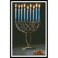 Artecy Cross Stitch Hanukkah 10099 Cross Stitch Chart Hard Copy