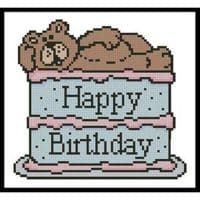 Artecy Cross Stitch Happy Birthday Card 11866 Cross Stitch Chart Hard Copy