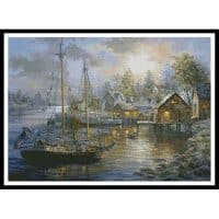 Artecy Cross Stitch Harbor Town 12509 ARTL Cross Stitch Chart Hard Copy