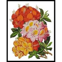 Artecy Cross Stitch Hardy Azaleas 10266 Cross Stitch Chart Hard Copy