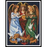 Artecy Cross Stitch Hark the Herald Angels Sing 12693 LB Cross Stitch Chart Hard Copy