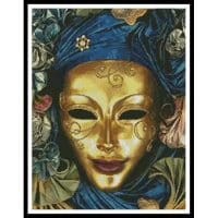 Artecy Cross Stitch Harlequin Mask 10376 Cross Stitch Chart Hard Copy