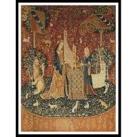 Artecy Cross Stitch Hearing Lady and the Unicorn 11247 Cross Stitch Chart Hard Copy