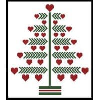 Artecy Cross Stitch Heart Christmas Tree 13719 JP Cross Stitch Chart Hard Copy