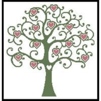 Artecy Cross Stitch Heart Tree 13235 JP Cross Stitch Chart Hard Copy
