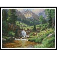 Artecy Cross Stitch High Country Hideout 11646 MK Cross Stitch Chart Hard Copy
