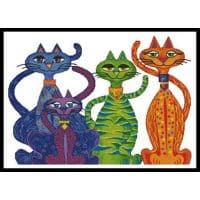 Artecy Cross Stitch High Street Cats 13796 LFJ Cross Stitch Chart Hard Copy