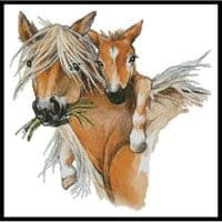 Artecy Cross Stitch Horse Hug 11990 LF Cross Stitch Chart Hard Copy