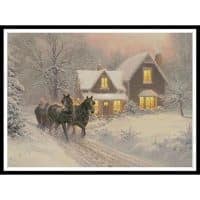 Artecy Cross Stitch Ill be Home 12424 MK Cross Stitch Chart Hard Copy