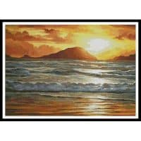 Artecy Cross Stitch Island Sunset 10061 GF Cross Stitch Chart Hard Copy