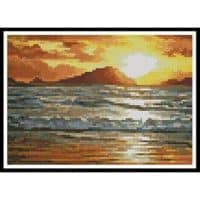 Artecy Cross Stitch Island Sunset Mini 11487 GF Cross Stitch Chart Hard Copy