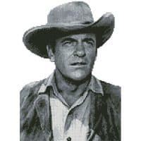 Artecy Cross Stitch James Arness Mini 14270 Cross Stitch Chart Hard Copy