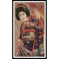 Artecy Cross Stitch Japanese Beauty 11647 Cross Stitch Chart Hard Copy