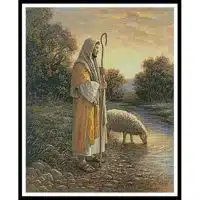 Artecy Cross Stitch Jesus and Sheep 11907 ARTL Cross Stitch Chart Hard Copy