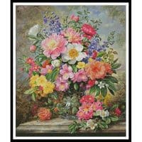 Artecy Cross Stitch June Flowers in Radiance Large 13248 Cross Stitch Chart Hard Copy