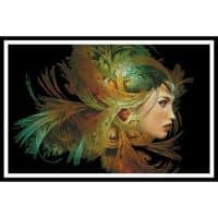 Artecy Cross Stitch Lady with Elegant Headdress 12107 Cross Stitch Chart Hard Copy