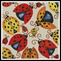 Artecy Cross Stitch Ladybugs 13944 LFJ Cross Stitch Chart Hard Copy