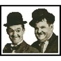 Artecy Cross Stitch Laurel and Hardy Mini 11712 Cross Stitch Chart Hard Copy