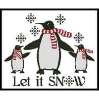 Artecy Cross Stitch Let it Snow 13820 JP Cross Stitch Chart Hard Copy