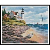 Artecy Cross Stitch Lighthouse Cove 10733 CYPRS Cross Stitch Chart Hard Copy