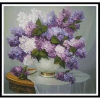 Artecy Cross Stitch Lilac Romance 12408 ABG Cross Stitch Chart Hard Copy