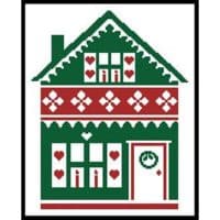 Artecy Cross Stitch Little Christmas Cottage 2 13372 JP Cross Stitch Chart Hard Copy