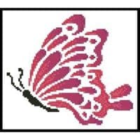 Artecy Cross Stitch Little Pink Butterfly 11962 JP Cross Stitch Chart Hard Copy