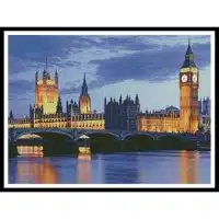 Artecy Cross Stitch London at Dusk 10360 Cross Stitch Chart Hard Copy