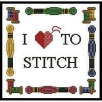 Artecy Cross Stitch Love to Stitch 14054 Cross Stitch Chart Hard Copy