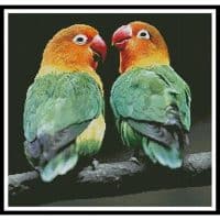Artecy Cross Stitch Lovebirds 10579 Cross Stitch Chart Hard Copy